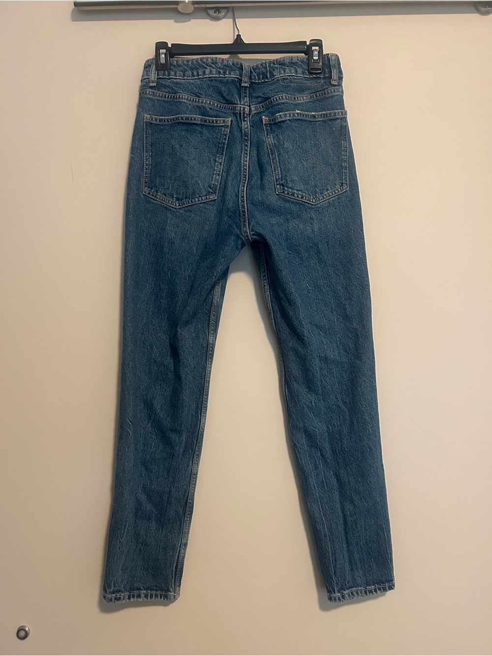 Zara Women Jeans size 6 Straight Dark Blue Denim - wear to work - school - Picture 5 of 5